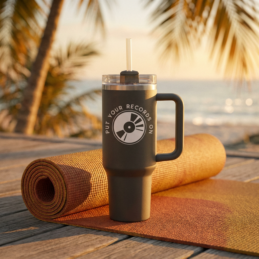 Put Your Records On 40oz Insulated Travel Mug