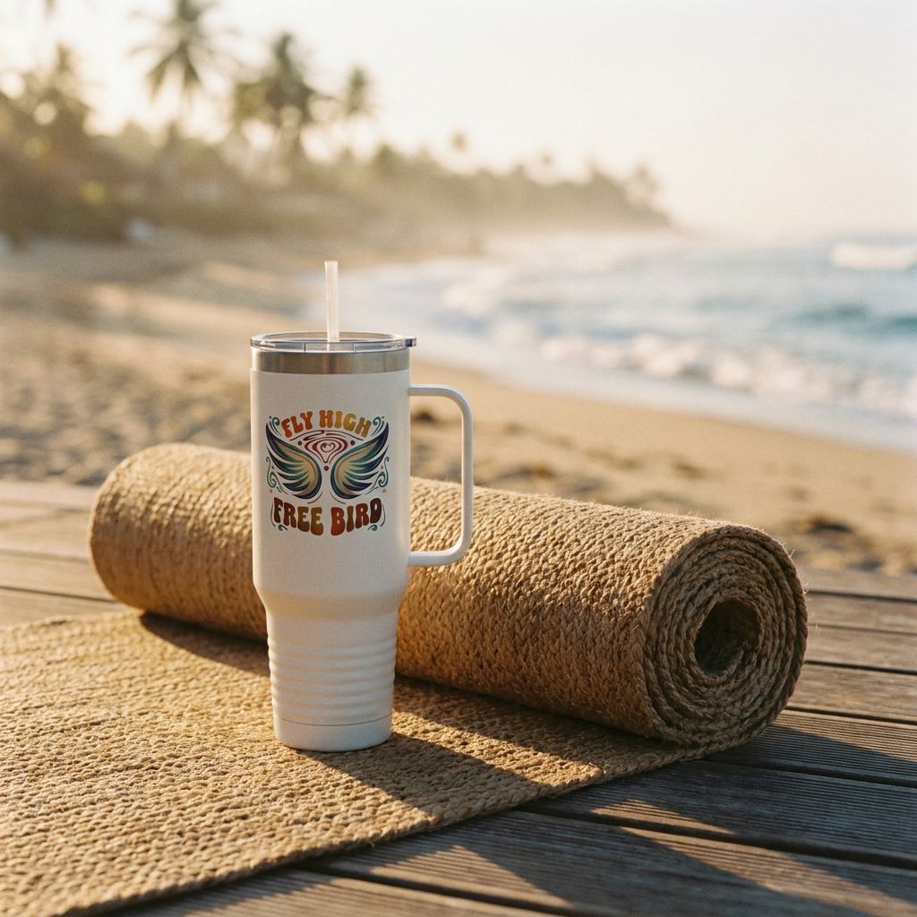 Fly High Free Bird 40oz Insulated Travel Mug