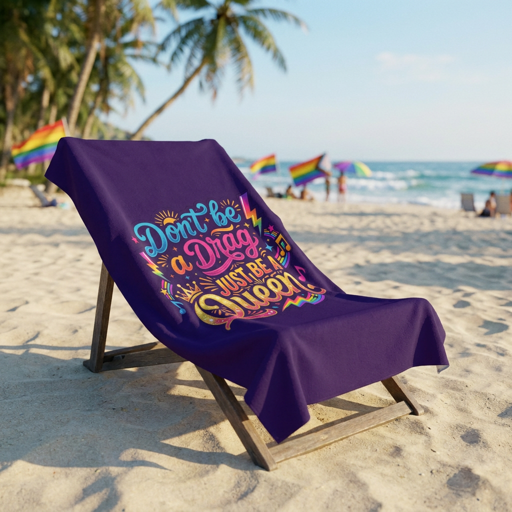 Don't be a Drag, Just Be a Queen Beach Towel