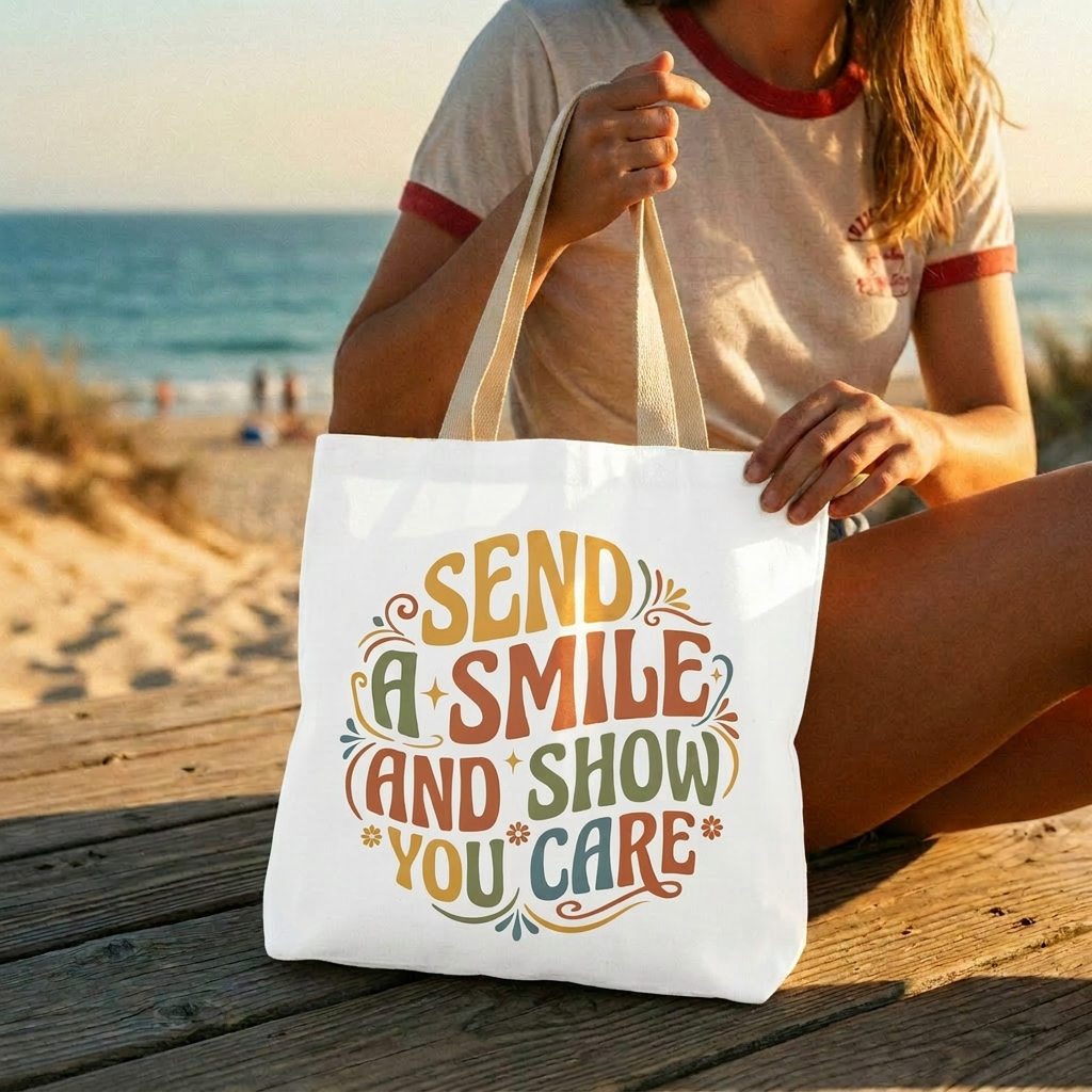 Send a Smile Tote Bag