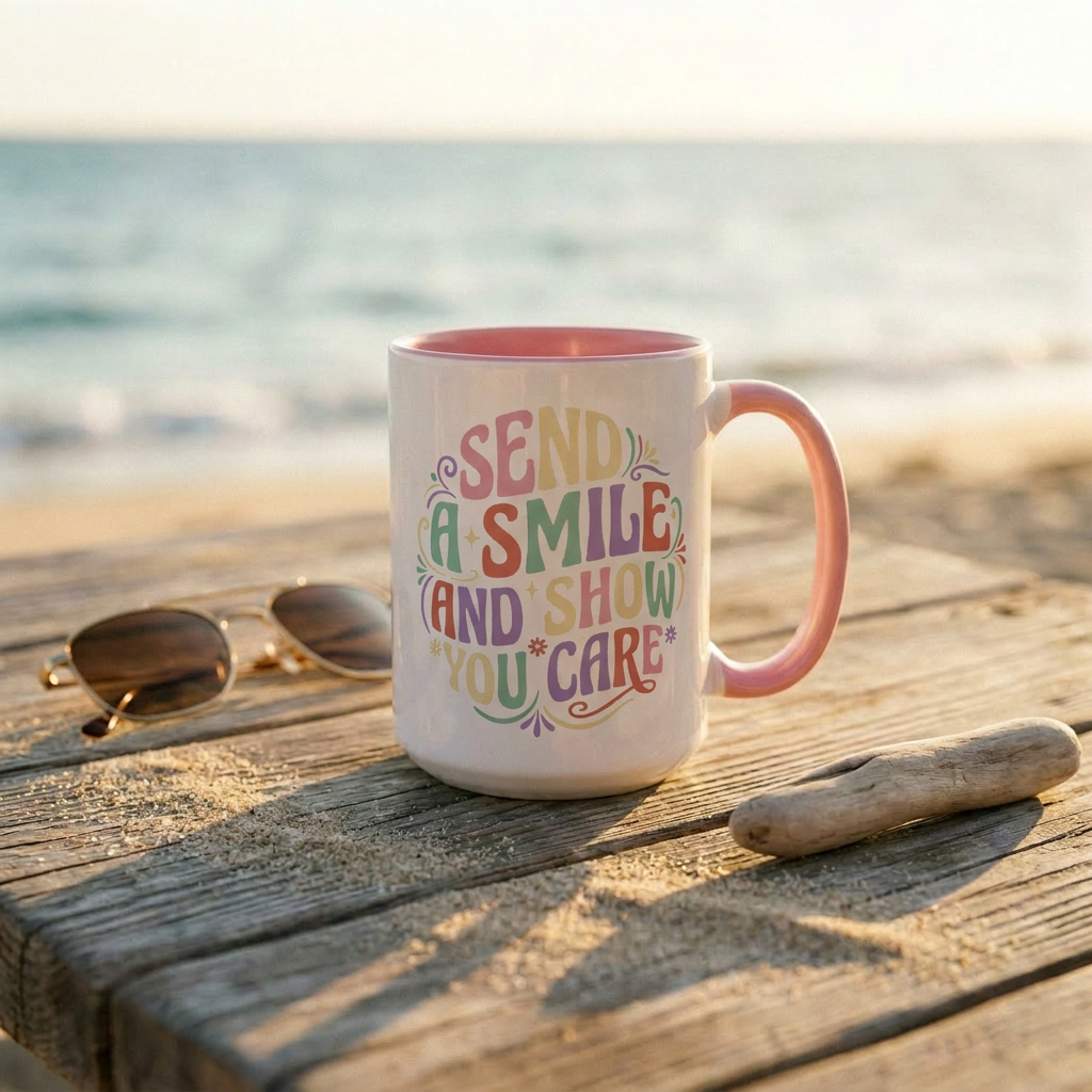 Send a Smile 15oz Accent Mug