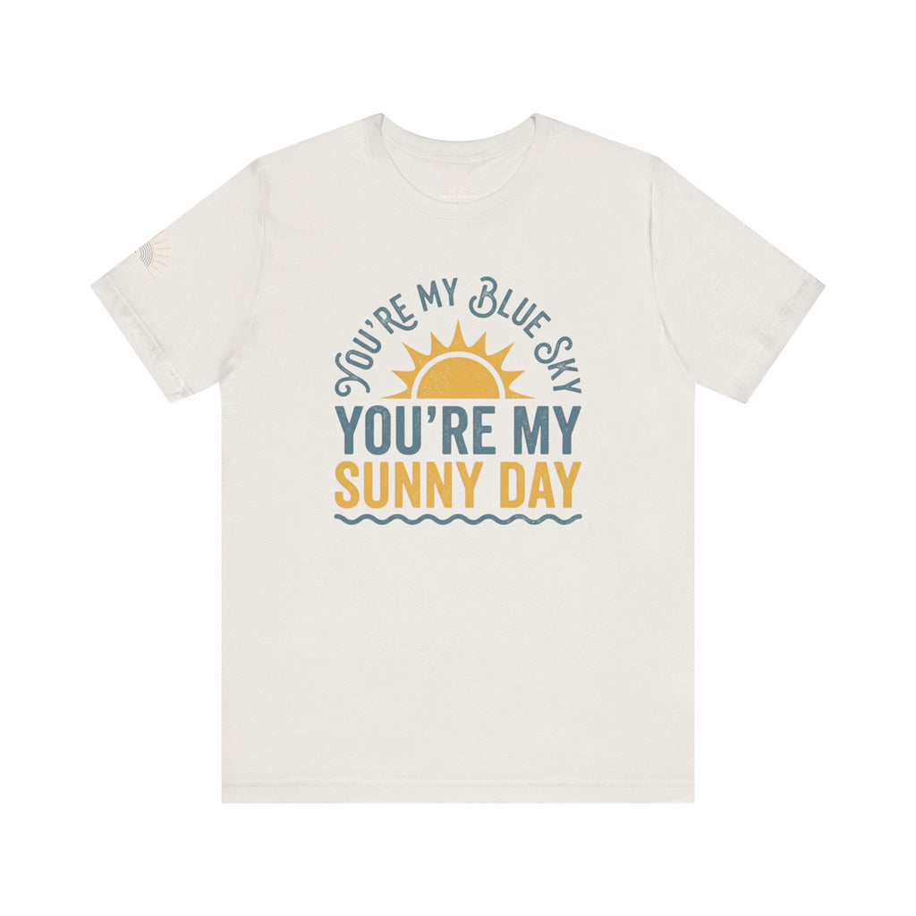 Blue Sky Sunny Day Retro Unisex Tee