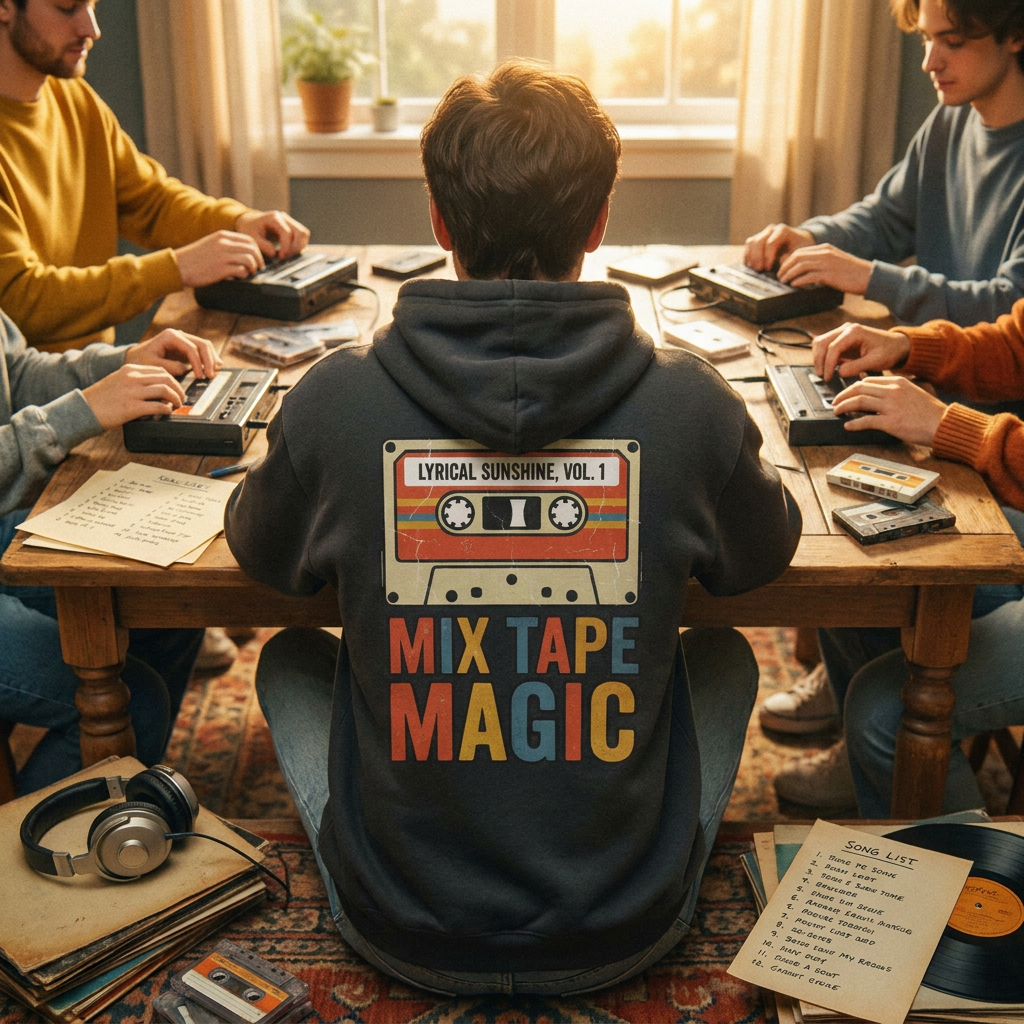Vintage Cassette 'Mix Tape Magic' Hoodie