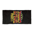 I Could Teach You More Beach Towel — Retro Lightning Graphic
