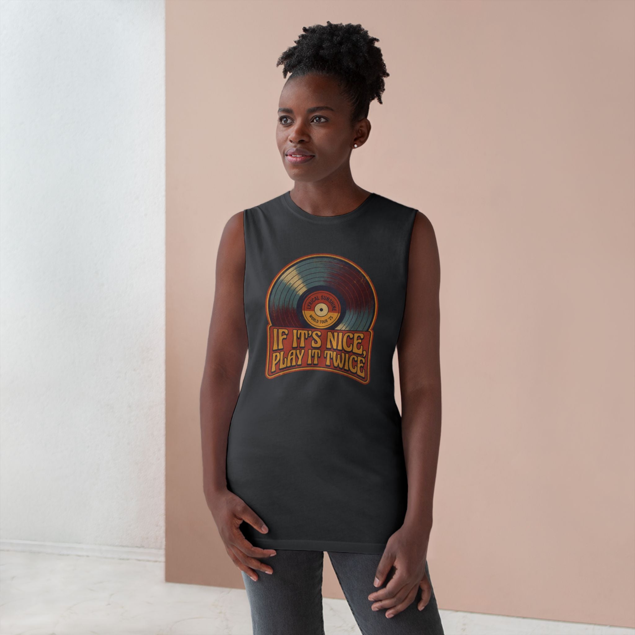 Retro Vinyl "If It's Nice Play It Twice" Tank Top