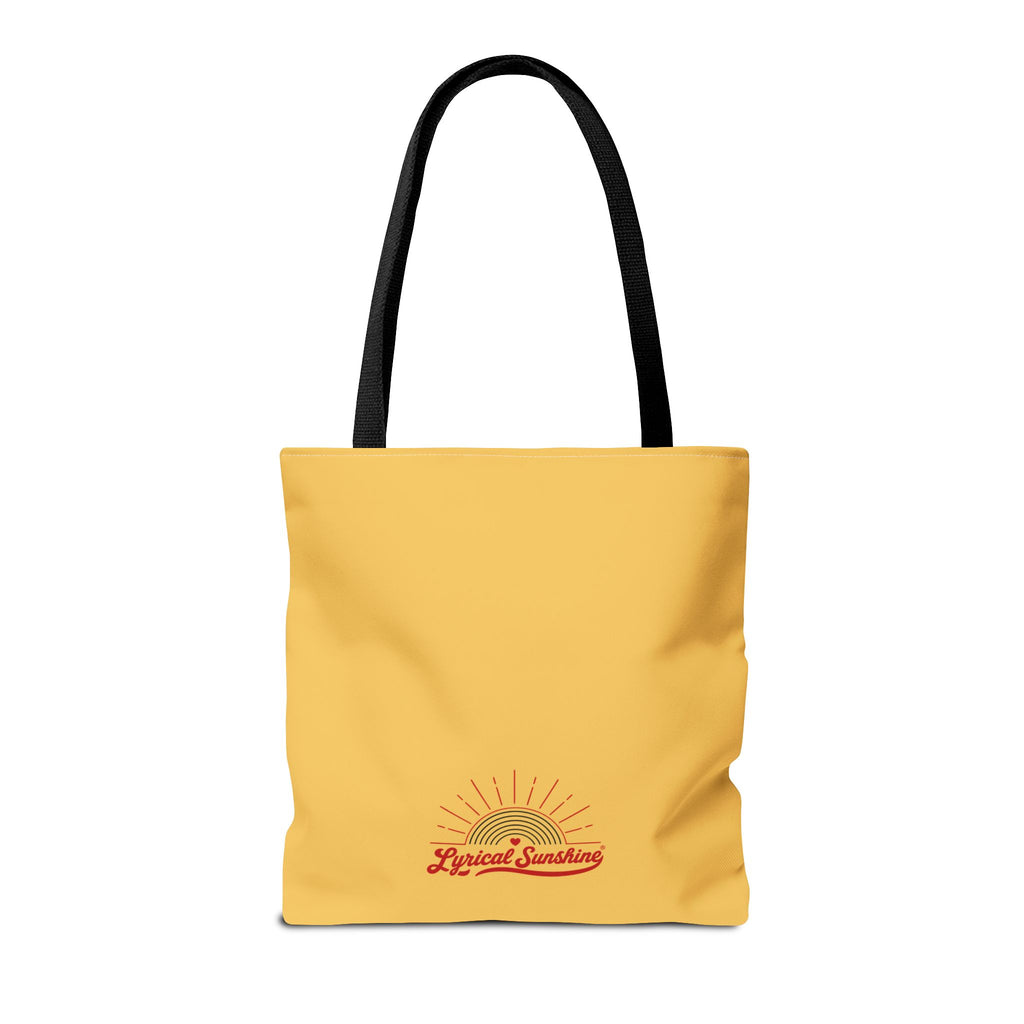 Tote Bag - "I'm Gonna Live Forever" Inspirational Yellow Tote