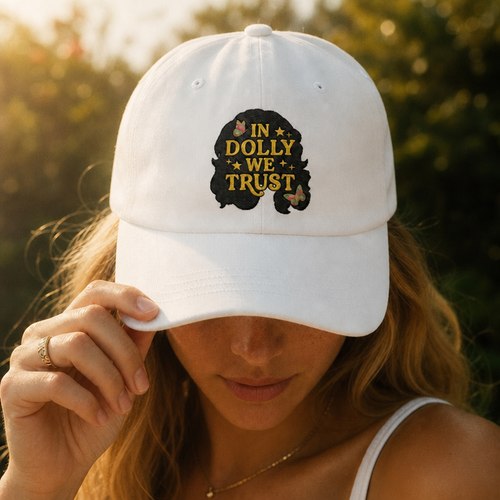 Dad Cap — "In Dolly We Trust" Embroidered Baseball Hat