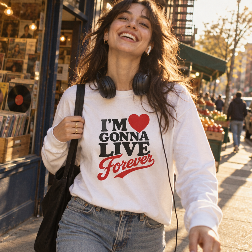 I’m Gonna Live Forever Long Sleeve Tee