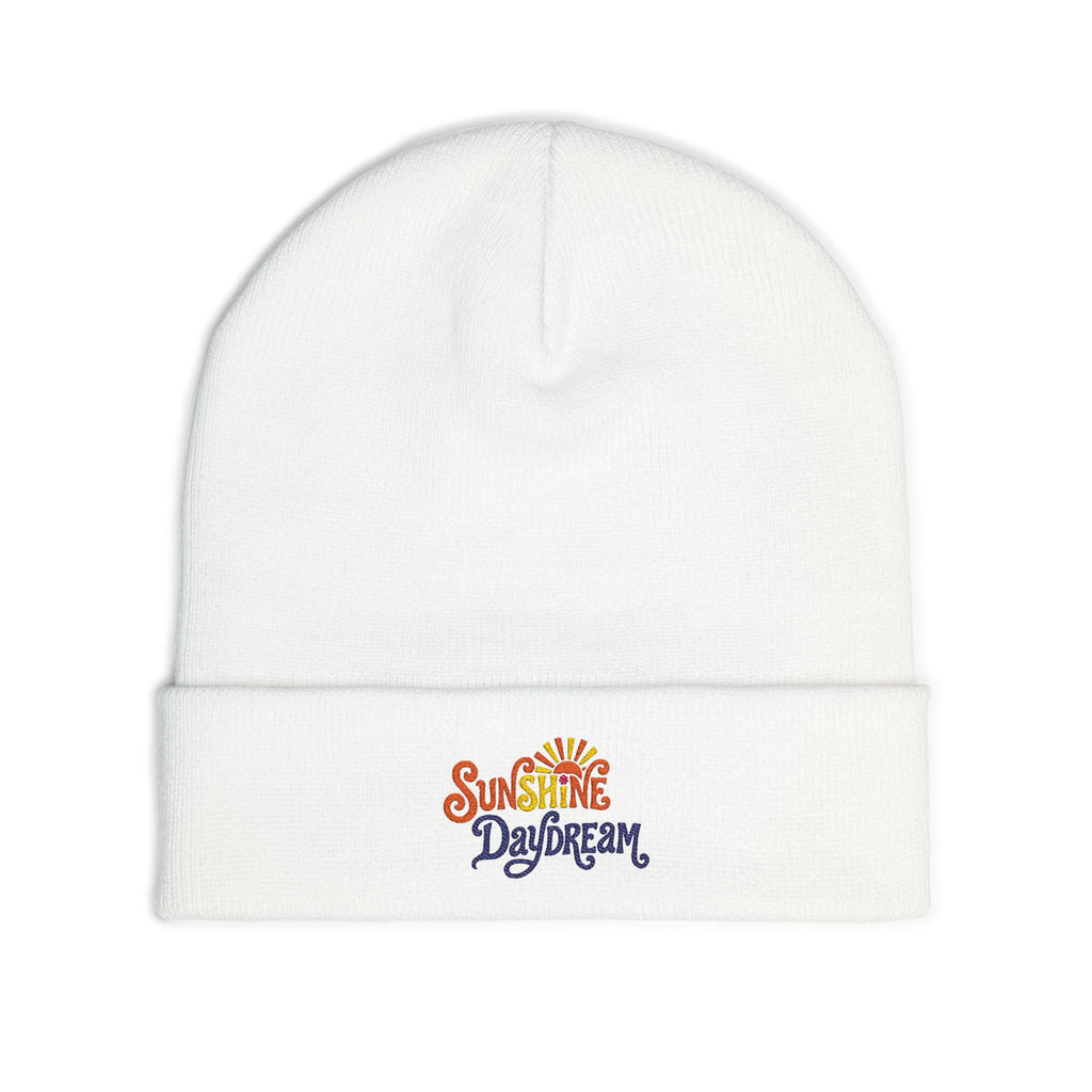 Sunshine Daydream Embroidered Knit Beanie