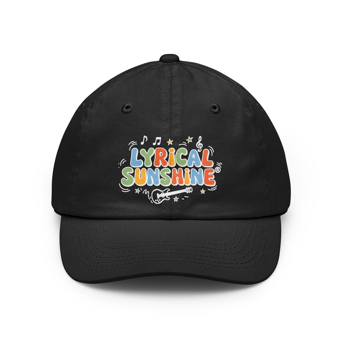Dad Hat — Lyrical Sunshine Retro Music Patch Cap