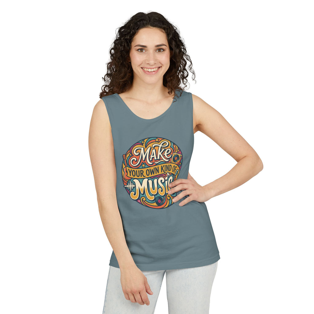 Make Your Own Kind of Music Tank Top — Retro Music Lover Graphic Tank