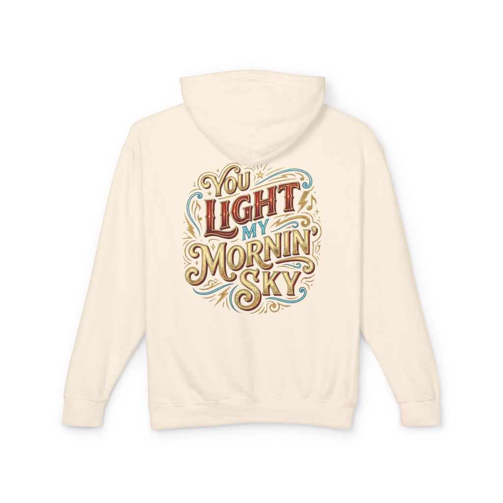 You Light My Mornin' Sky Lightweight Unisex Hooded Sweatshirt