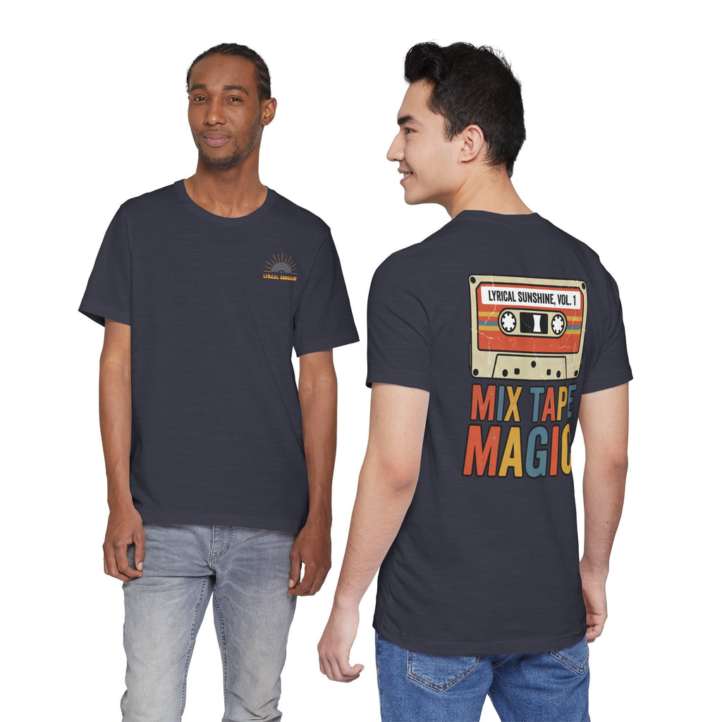 Mix Tape Magic Tee — Retro Cassette Graphic T-Shirt ("Lyrical Sunshine, Vol. 1")