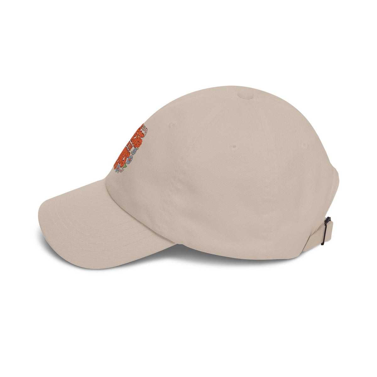 Dad Cap — 'These Are Days' Retro Floral Embroidered Baseball Hat