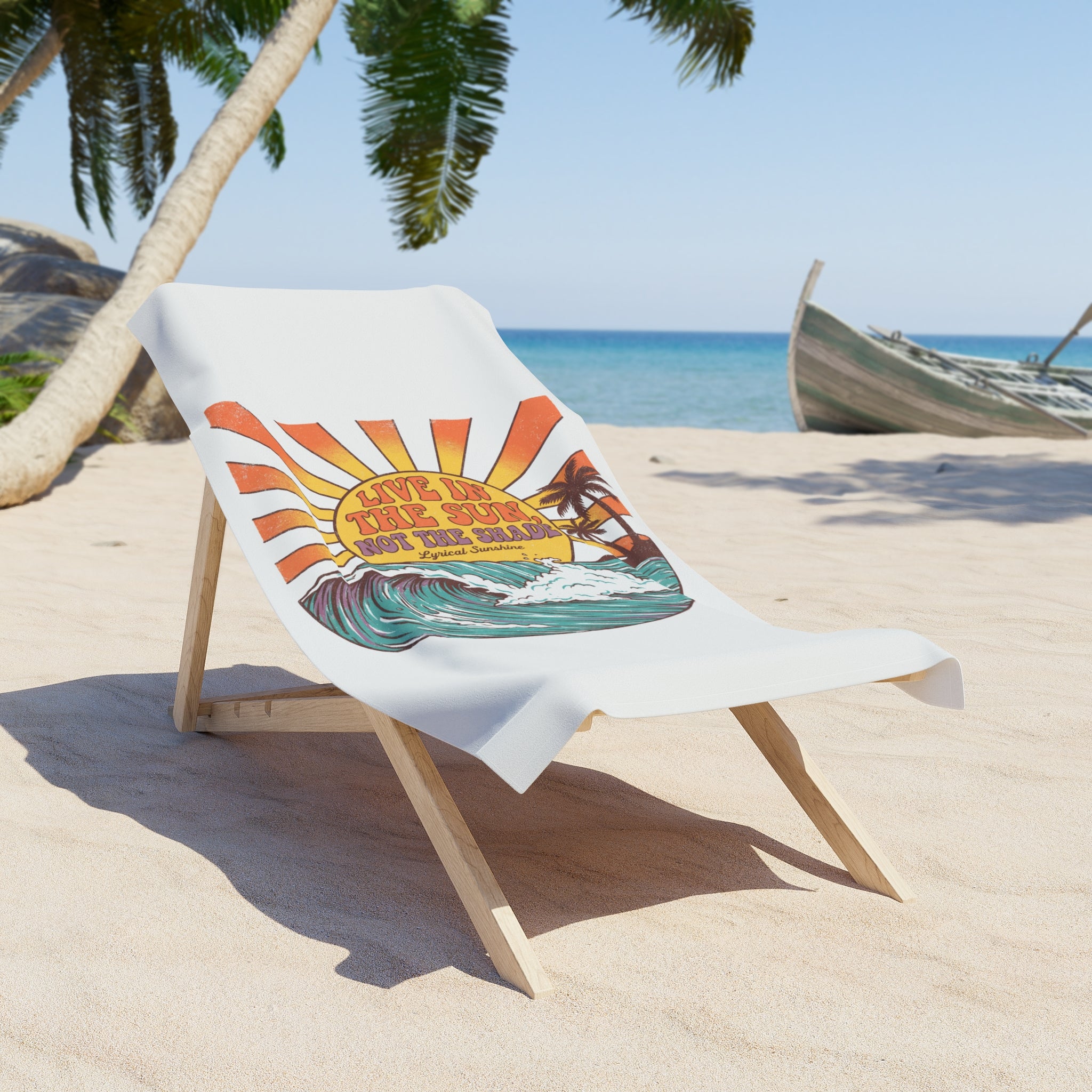 Surf Sun Beach Towel – Retro Wave