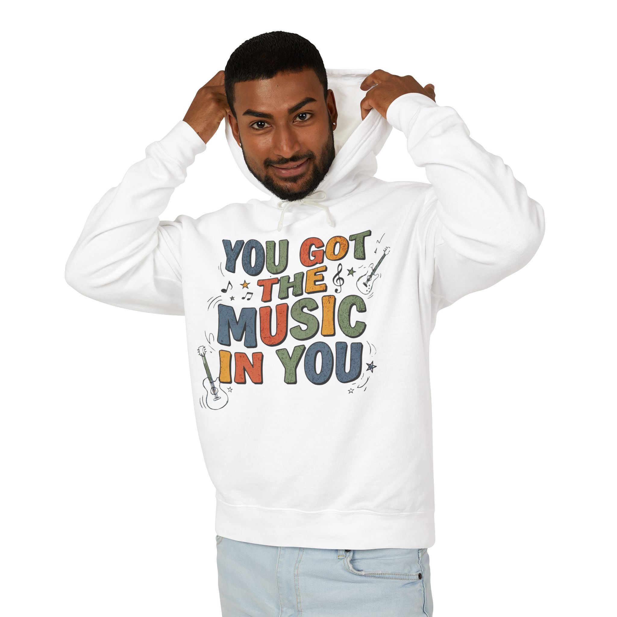 You Got the Music in You Lightweight Hooded Sweatshirt