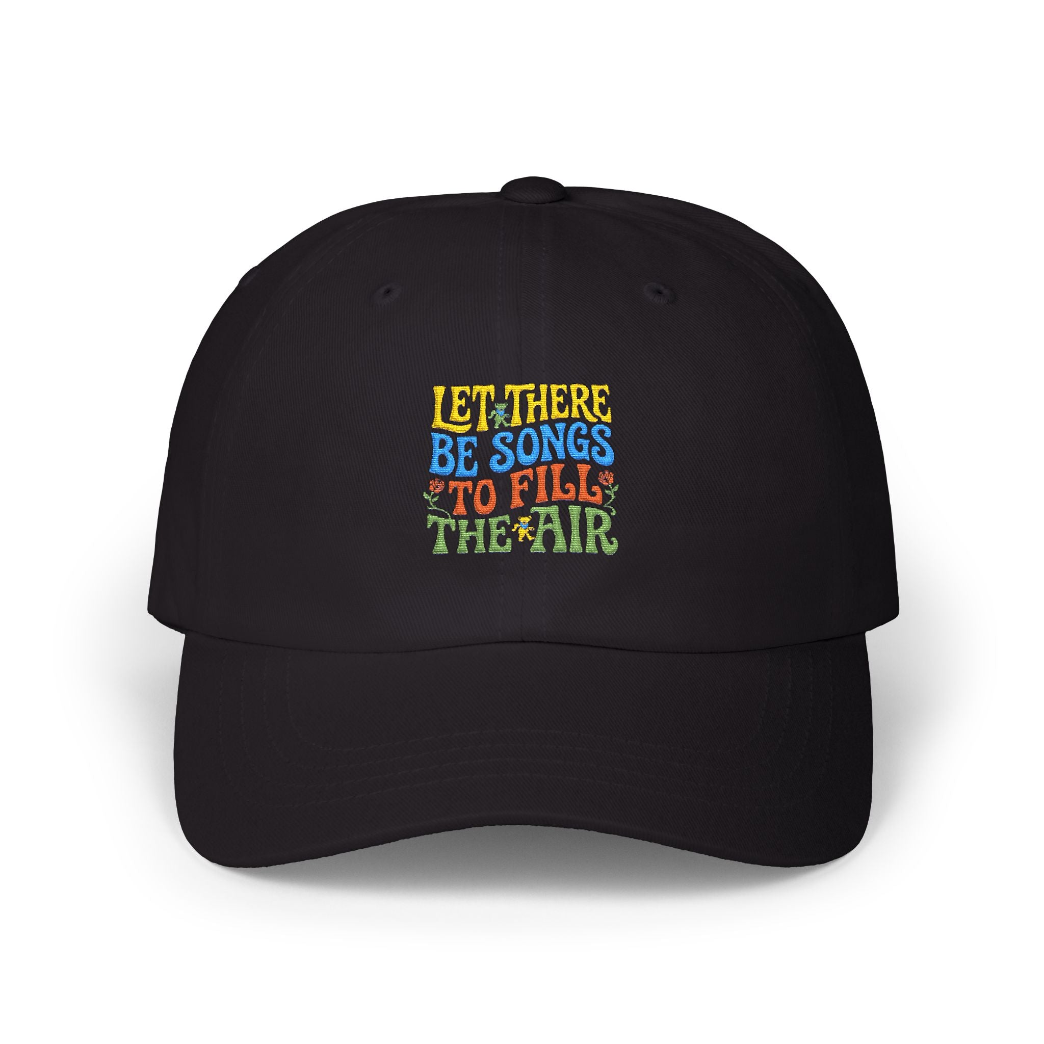Dad Cap — "Let There Be Songs to Fill the Air" Vintage Floral Embroidered Hat