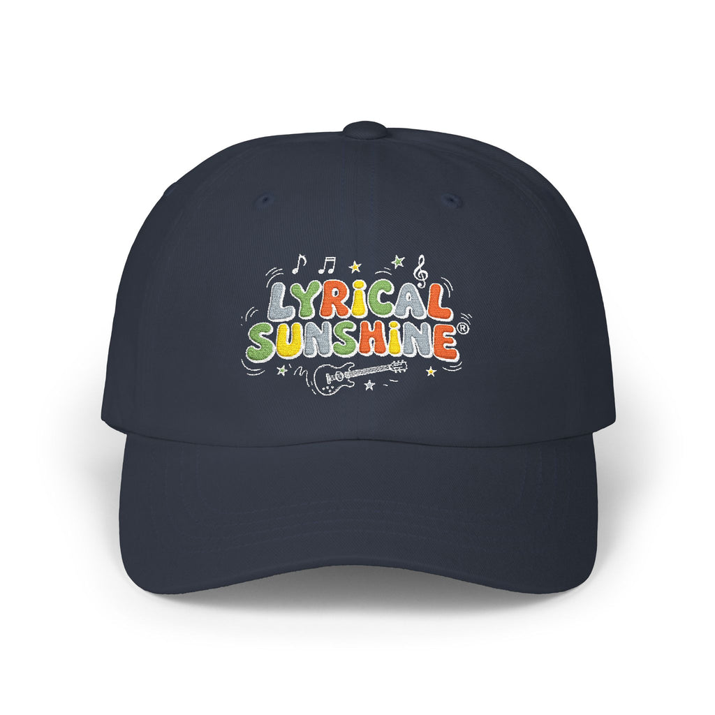 Lyrical Sunshine Dad Cap — Colorful Music Graphic Baseball Hat
