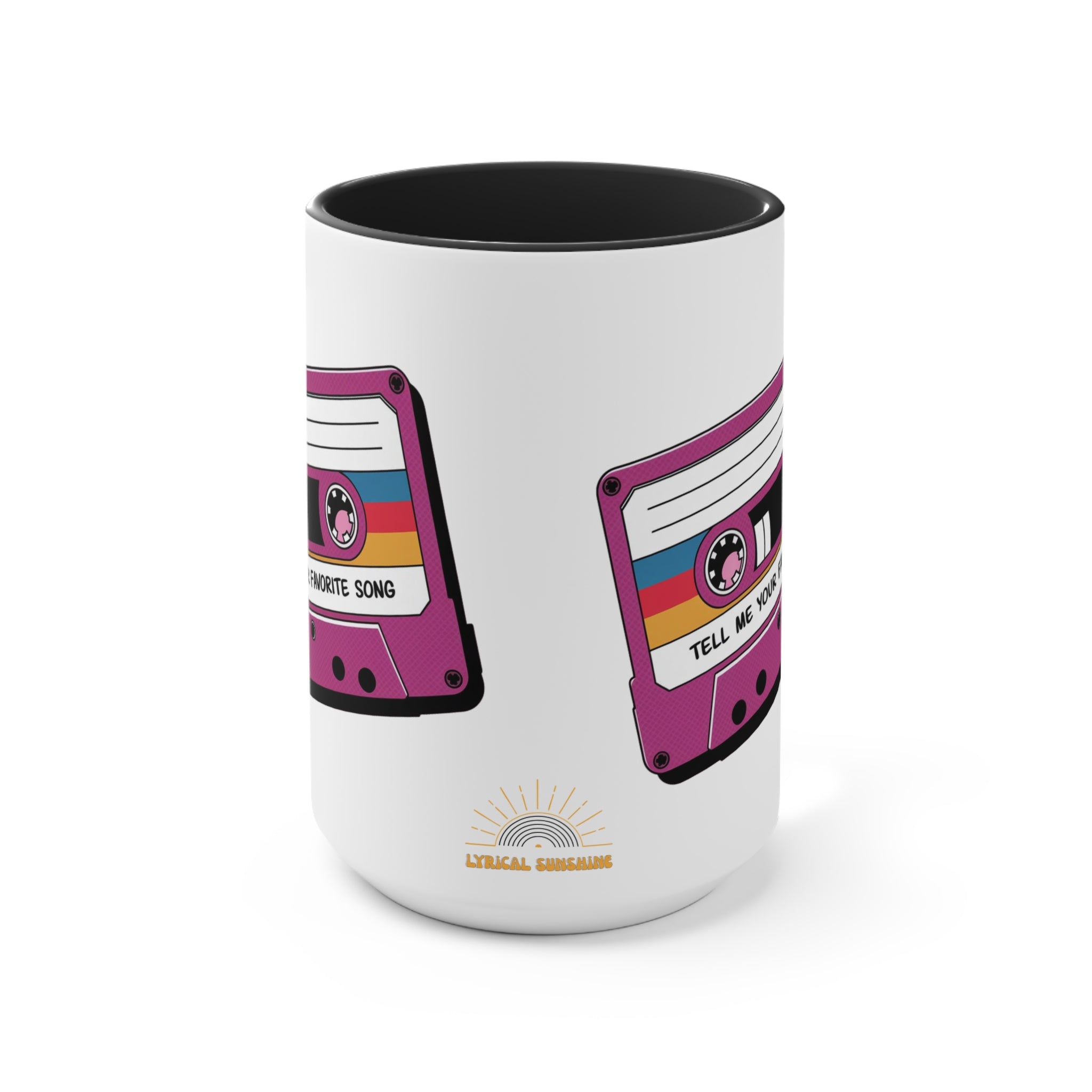 Tell Me Your Favorite Song 15oz Accent Mug
