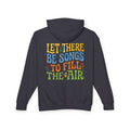 Let There Be Songs Hoodie — Retro Floral Music Quote Hooded Sweatshirt
