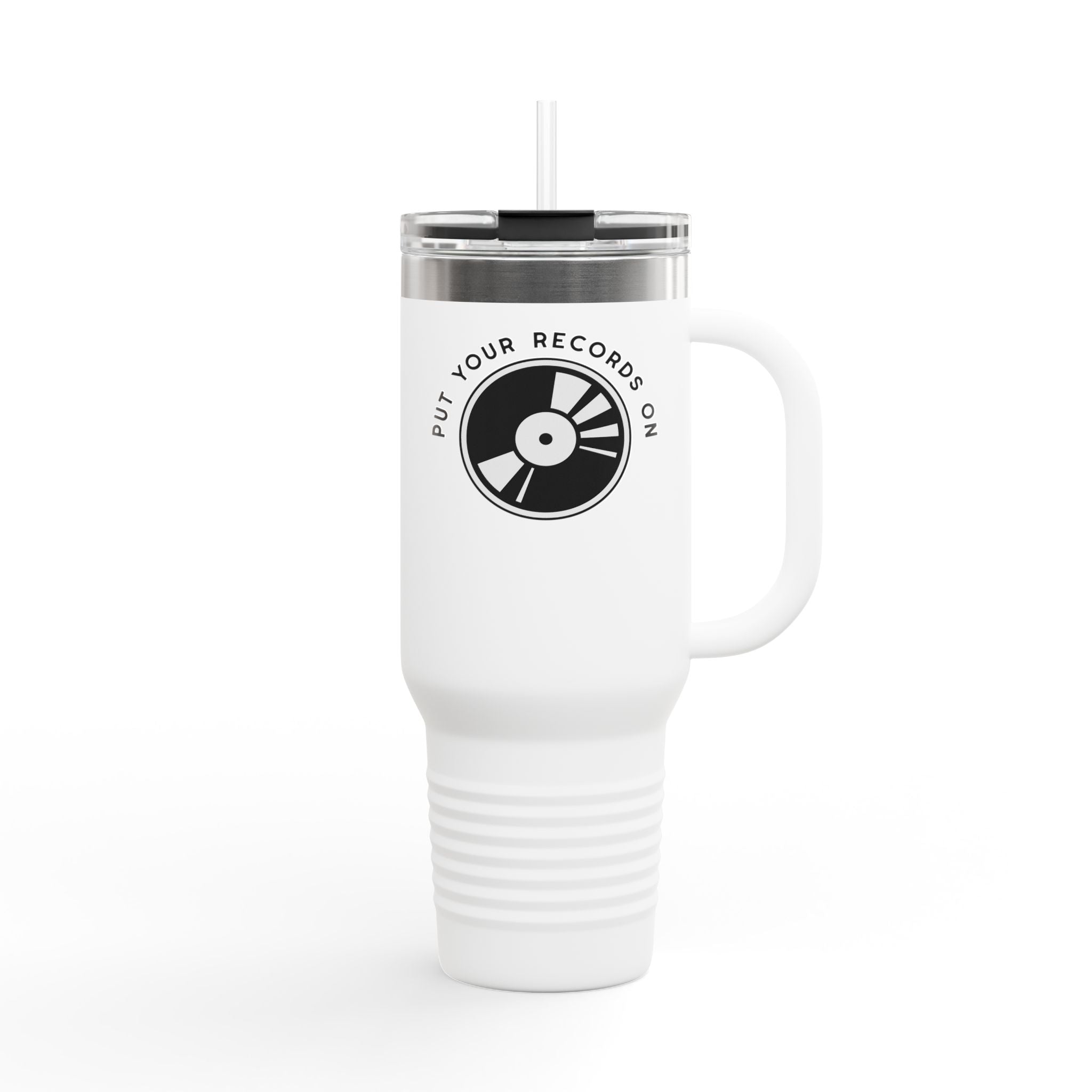 Put Your Records On 40oz Insulated Travel Mug