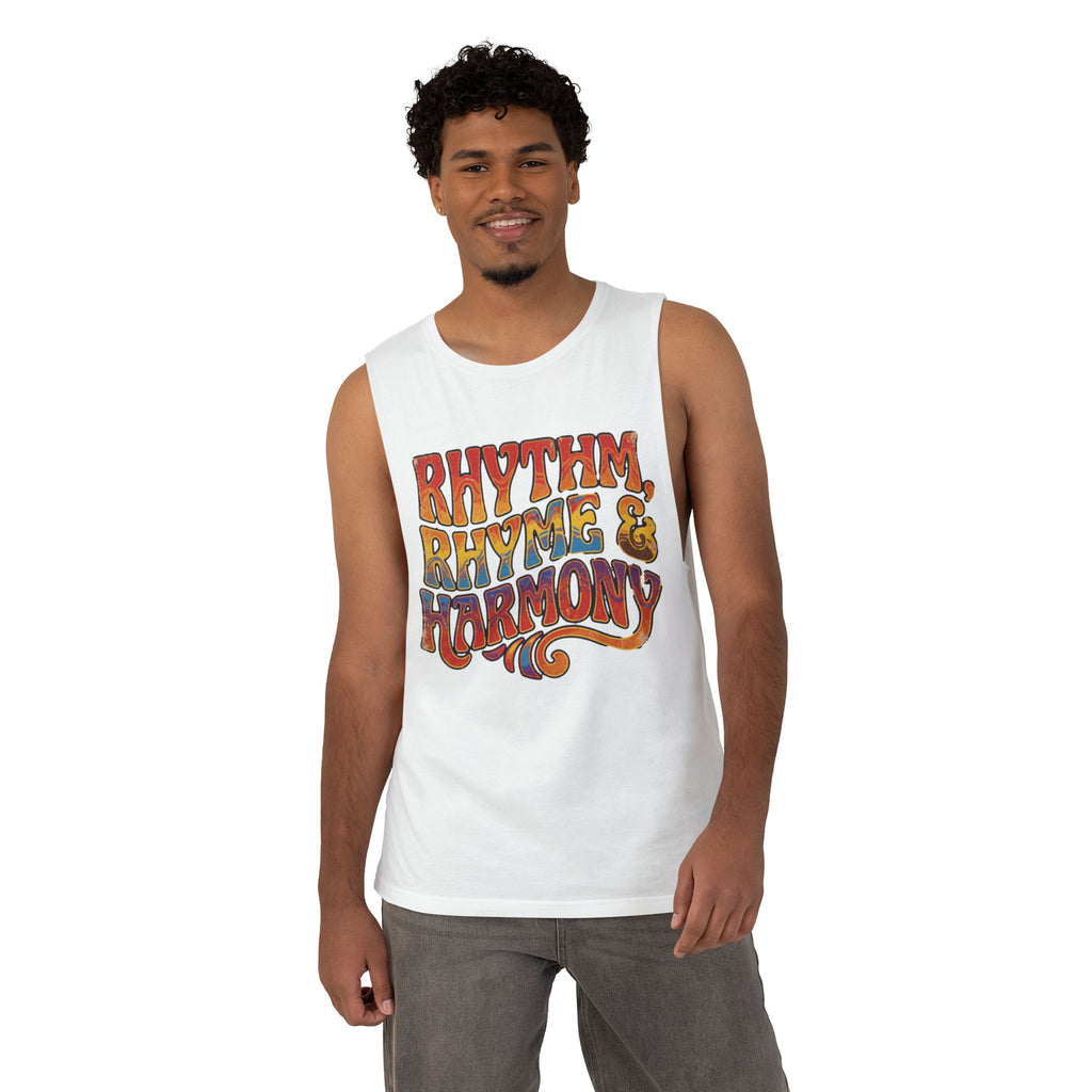 Rhythm, Rhyme & Harmony Retro Music Tank Top