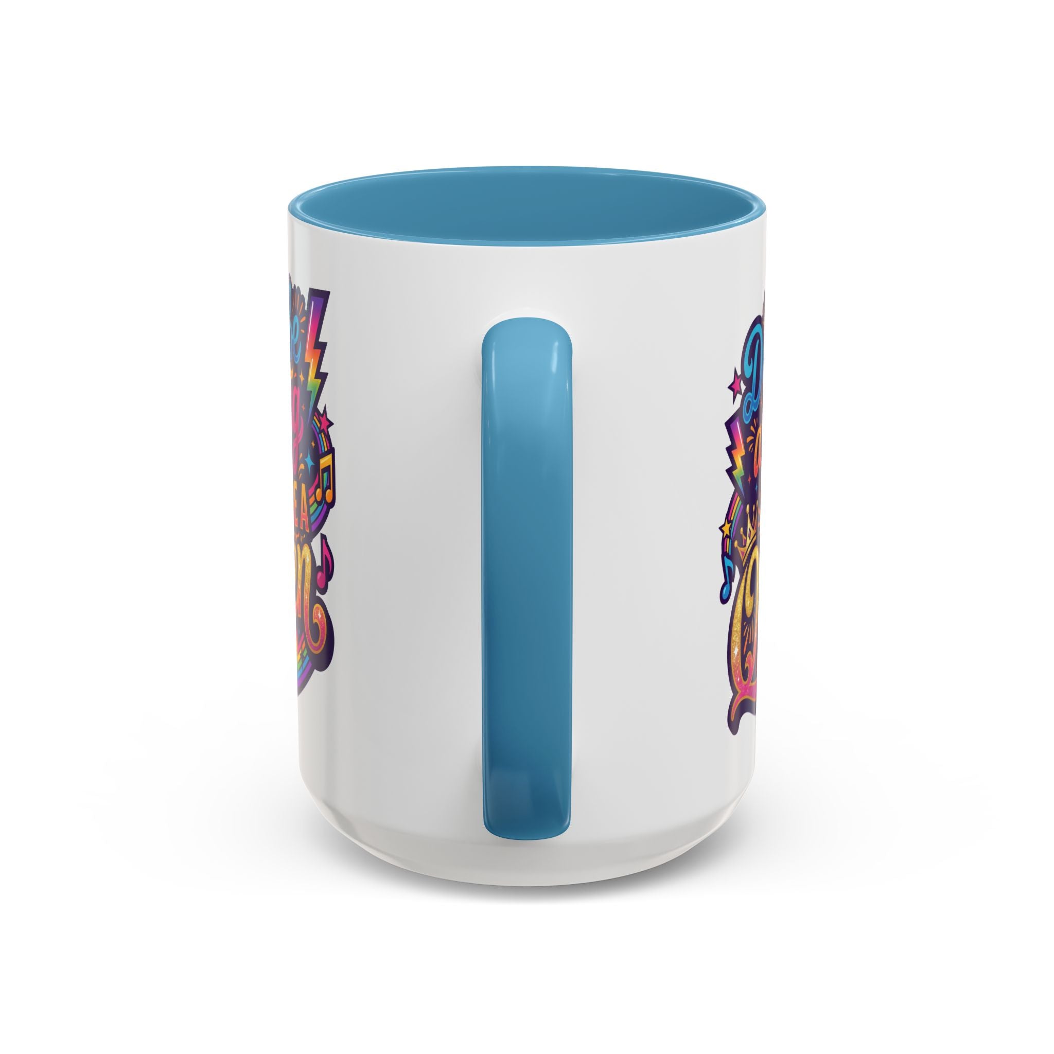 Accent Coffee Mug — "Don't Be a Drag, Just Be a Queen" Colorful Pride Gift