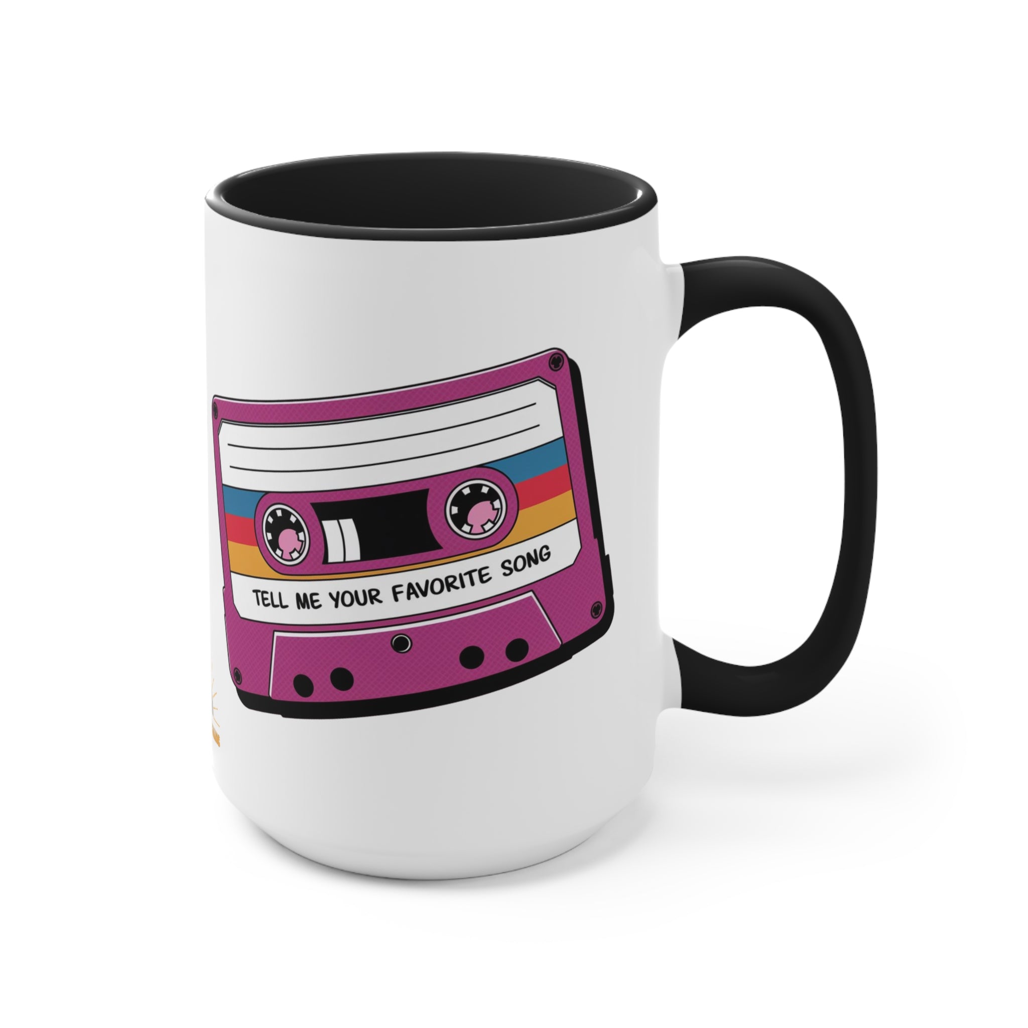 Tell Me Your Favorite Song 15oz Accent Mug