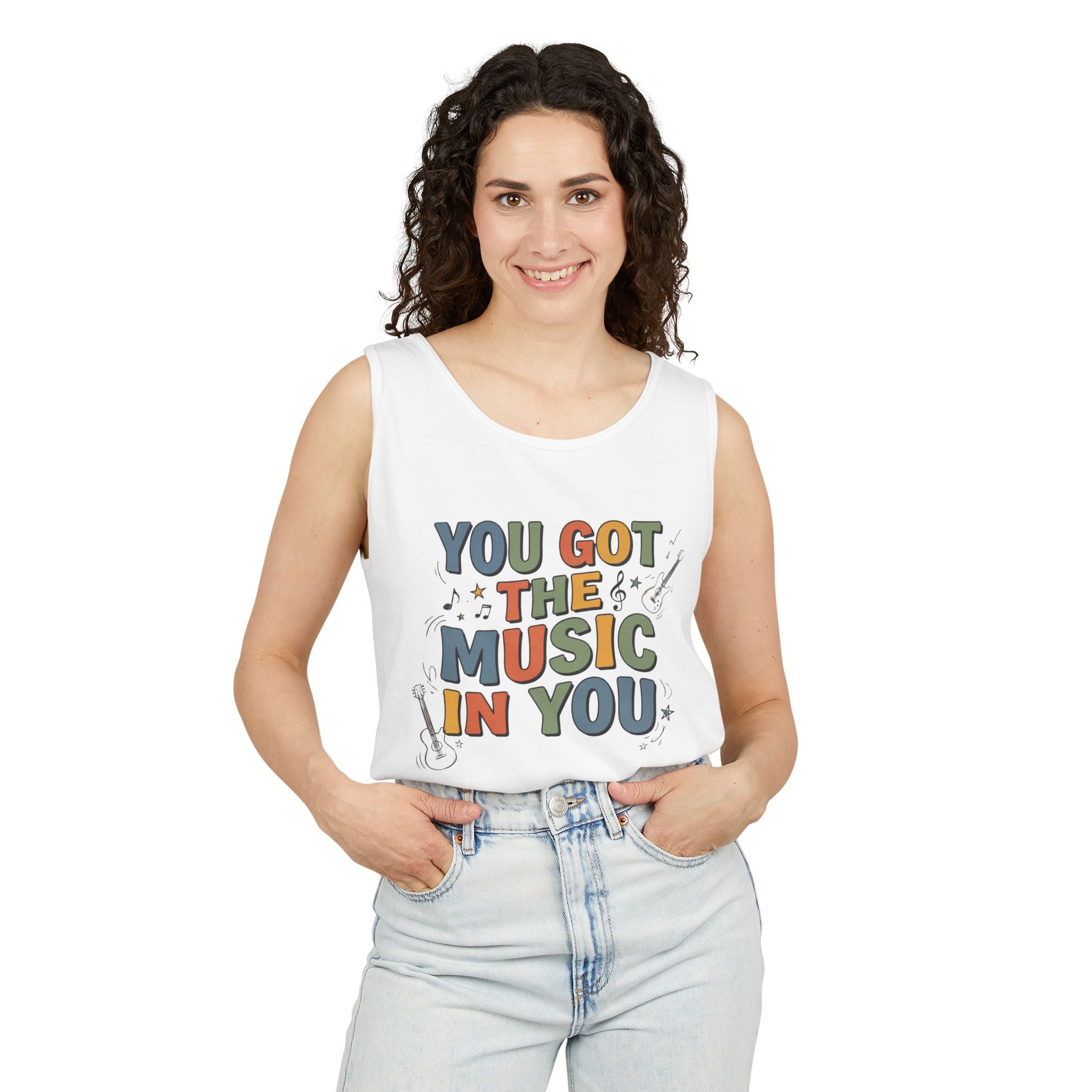 Music In You Tank Top — "You Got the Music in You" Retro Music Lover Tank