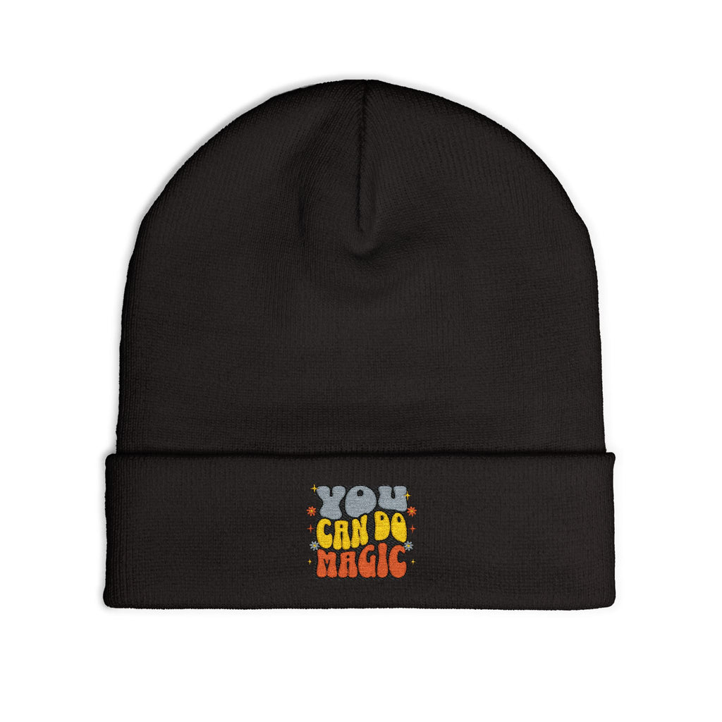 You Can Do Magic Embroidered Knit Beanie