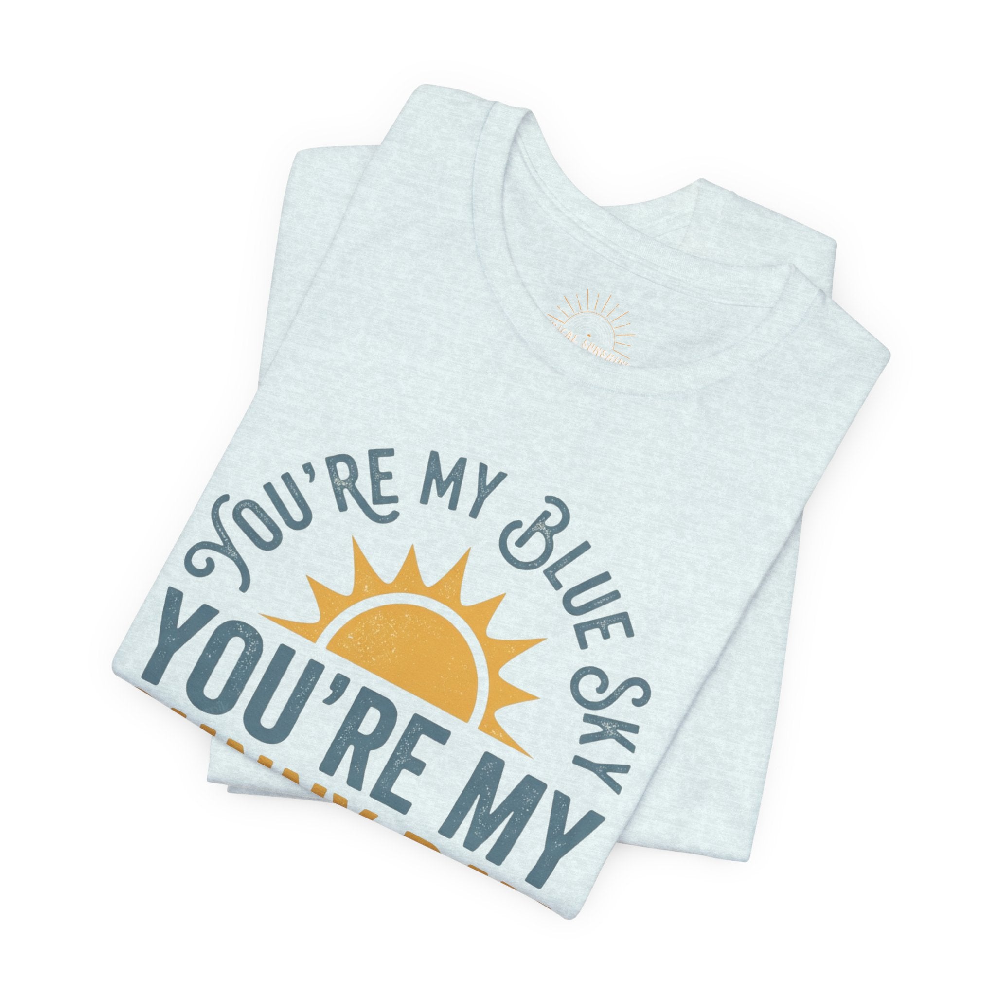 Blue Sky Sunny Day Retro Unisex Tee