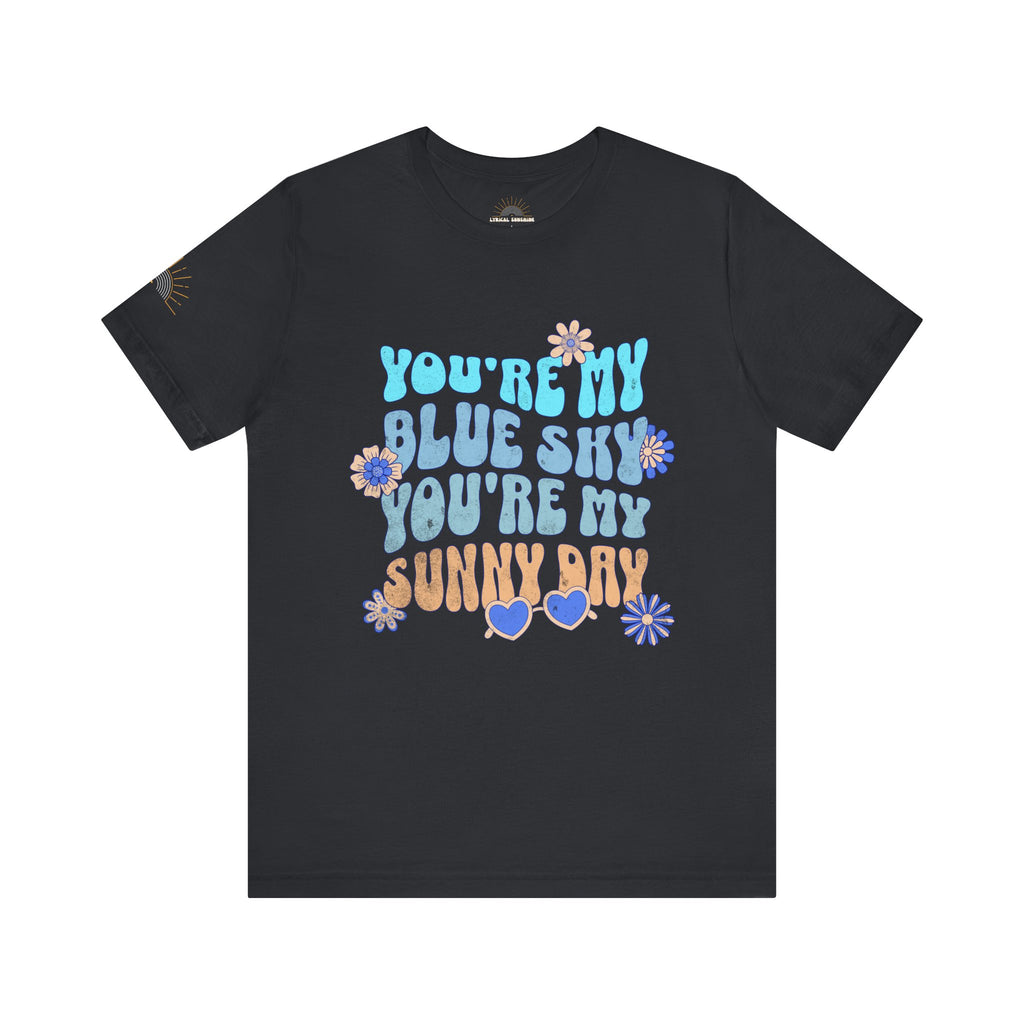 Blue Sky Sunny Day Retro Unisex Tee