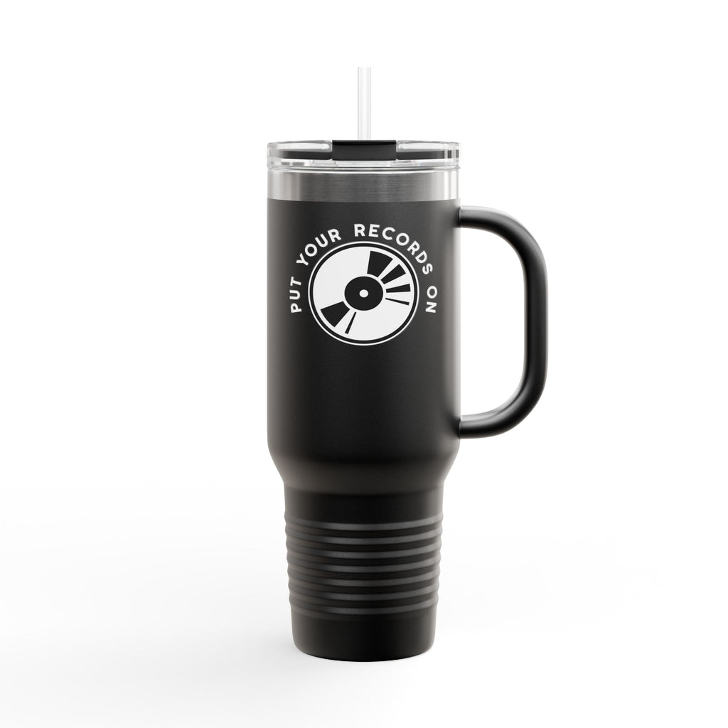 Put Your Records On 40oz Insulated Travel Mug