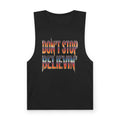 Don't Stop Believin' Tank Top — Retro Sunset Graphic Sleeveless Tee