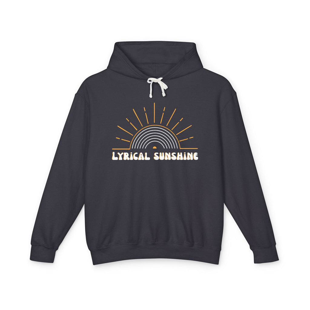 Lyrical Sunshine Hoodie Retro Sun Graphic Lightweight Hooded Sweatshirt