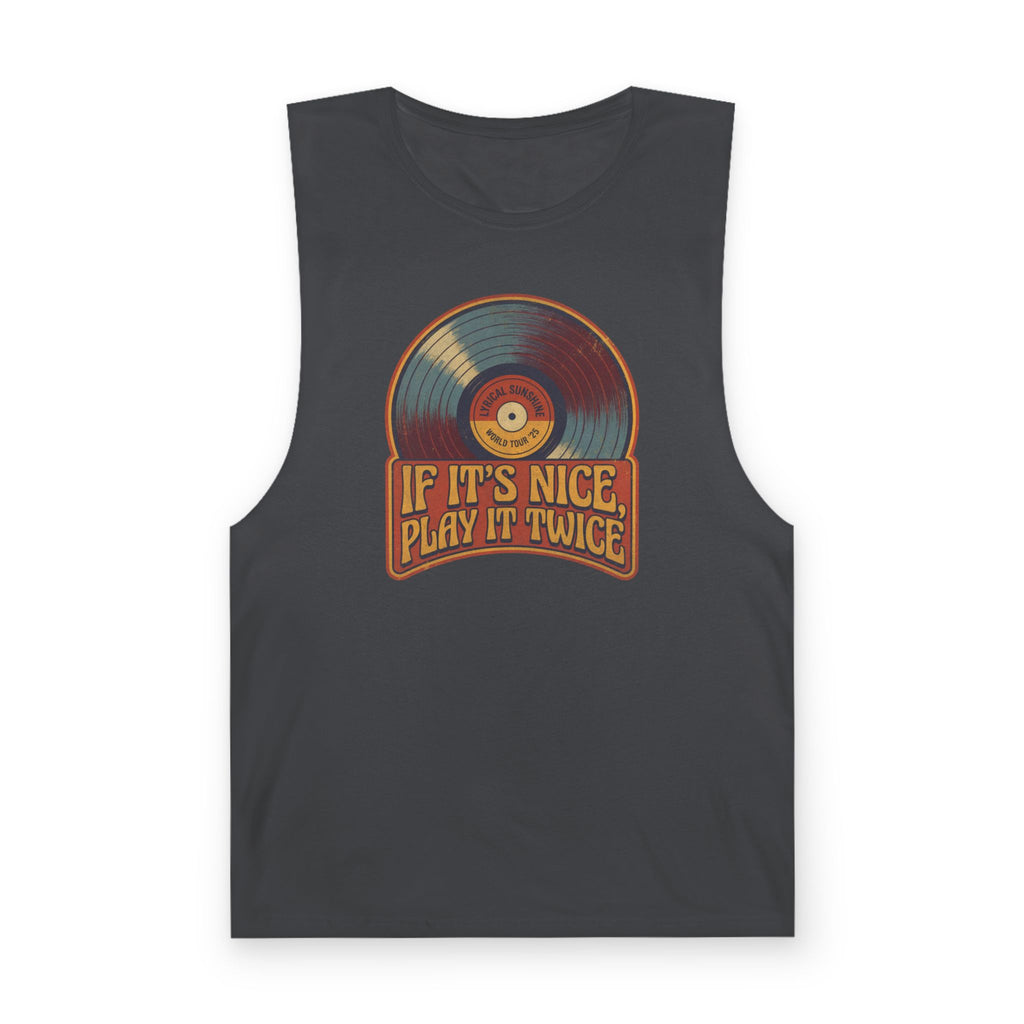 Retro Vinyl "If It's Nice Play It Twice" Tank Top