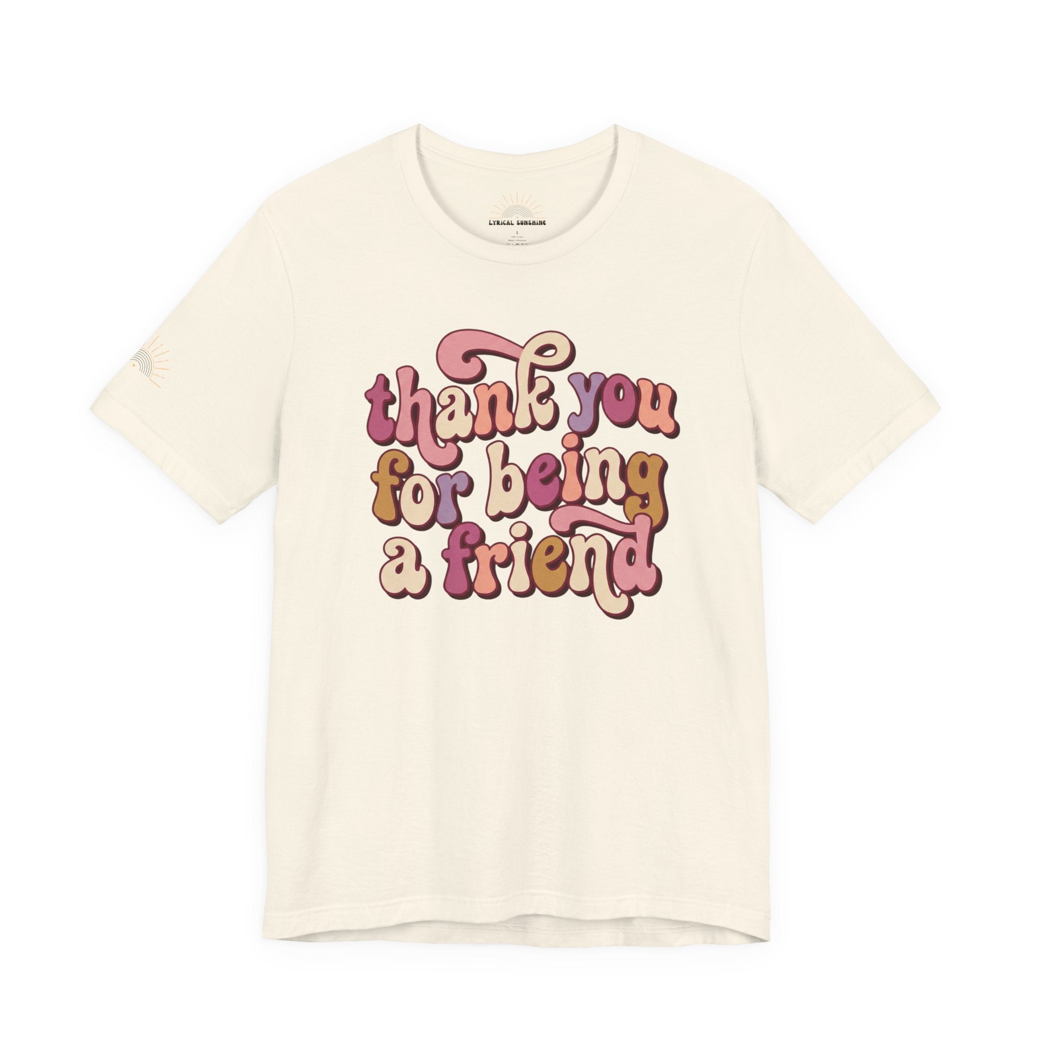 NEW! Thank You For Being A Friend T‑Shirt — Retro Friendship Graphic Tee