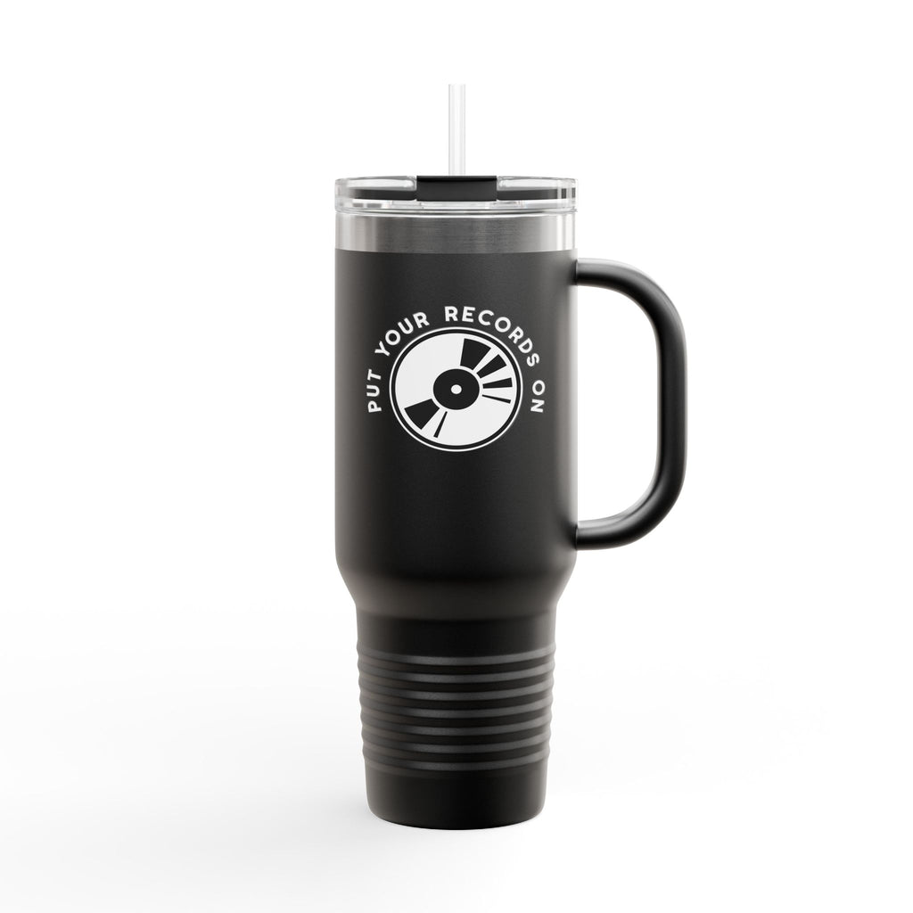 Put Your Records On 40oz Insulated Travel Mug