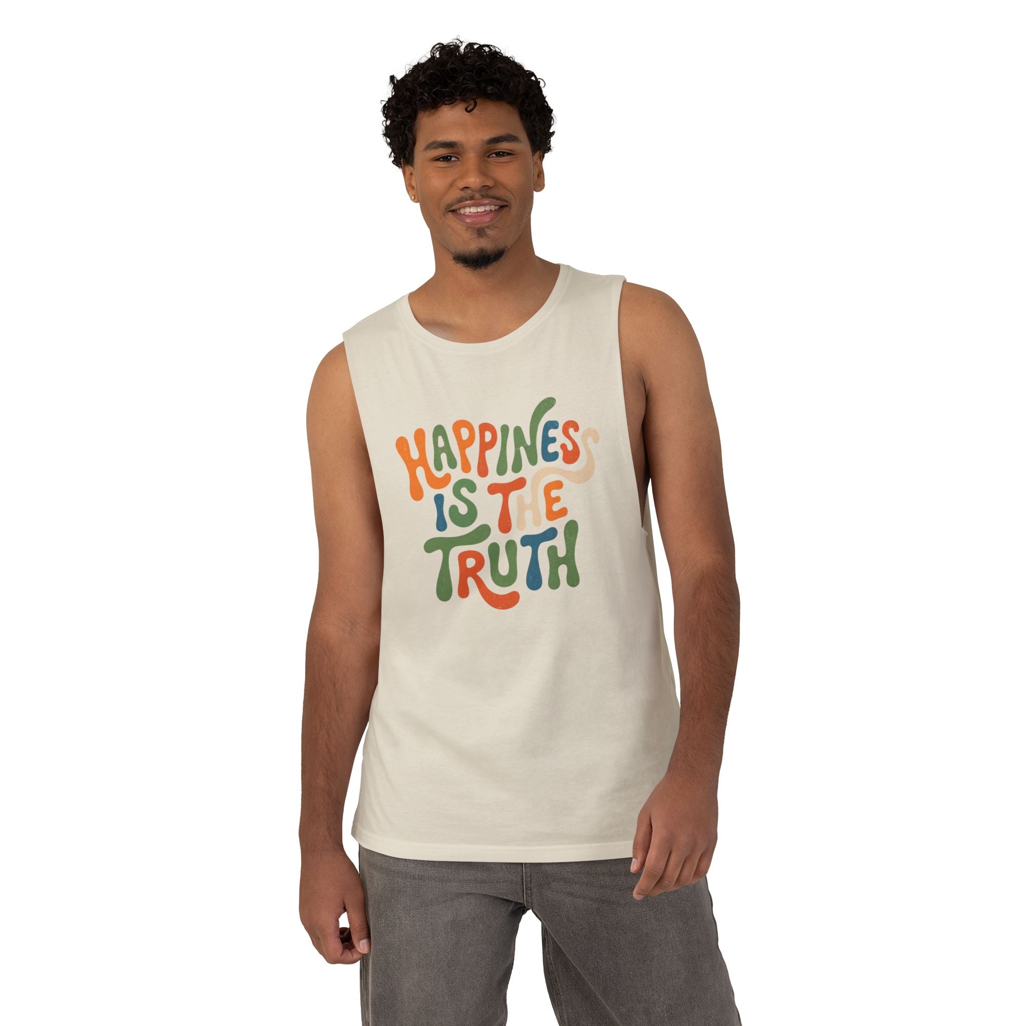 Happiness Is The Truth Graphic Tank Top