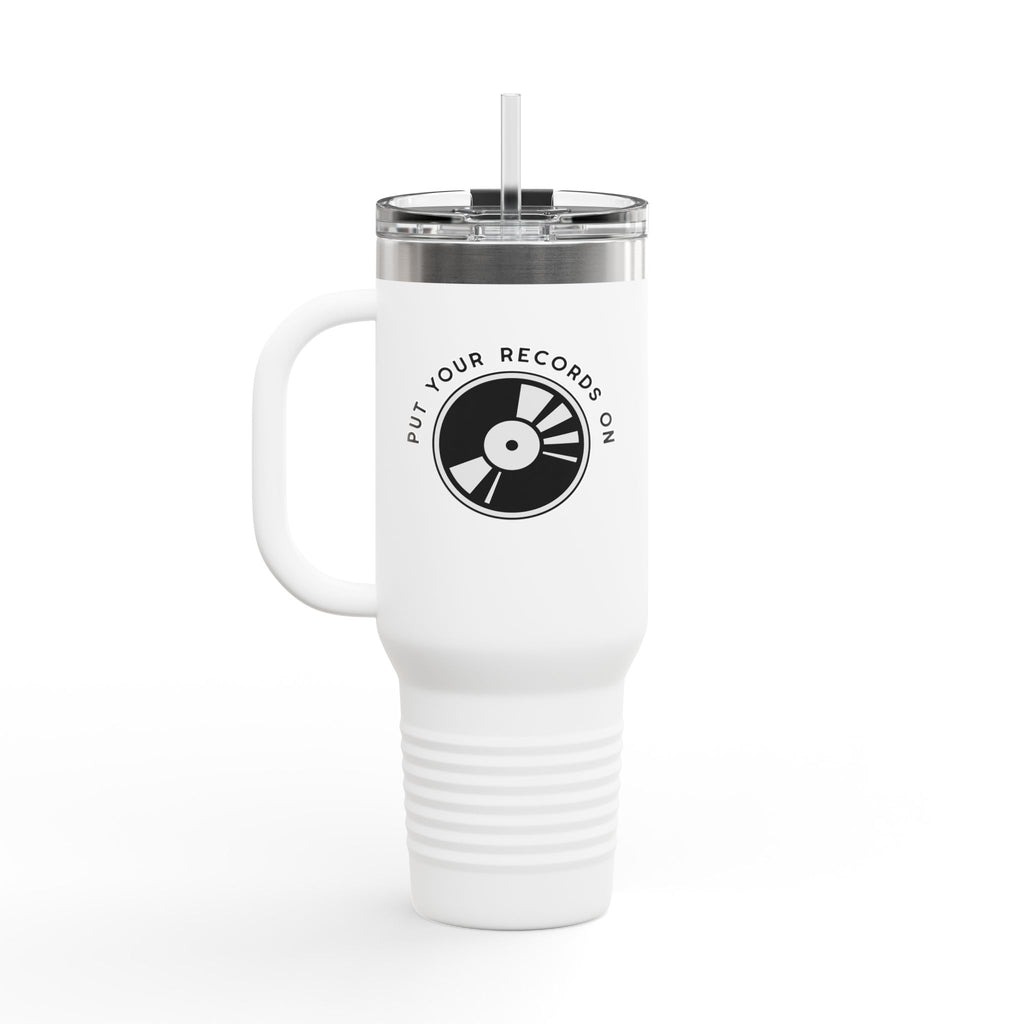 Put Your Records On 40oz Insulated Travel Mug