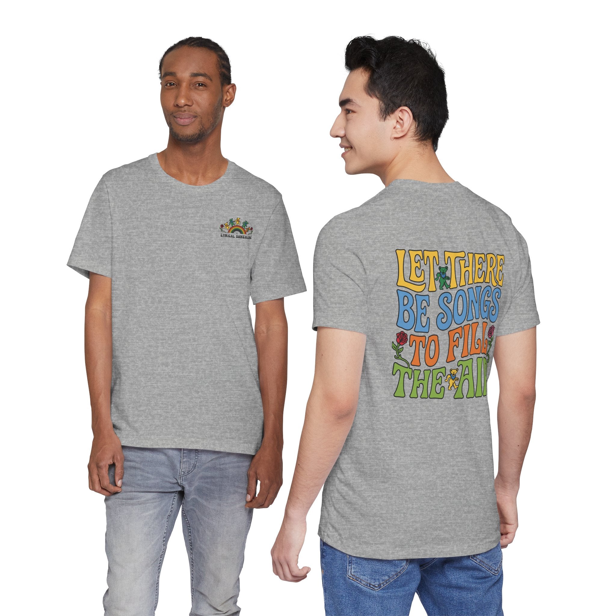 Let There Be Songs T‑Shirt — Retro Floral Music Quote Tee