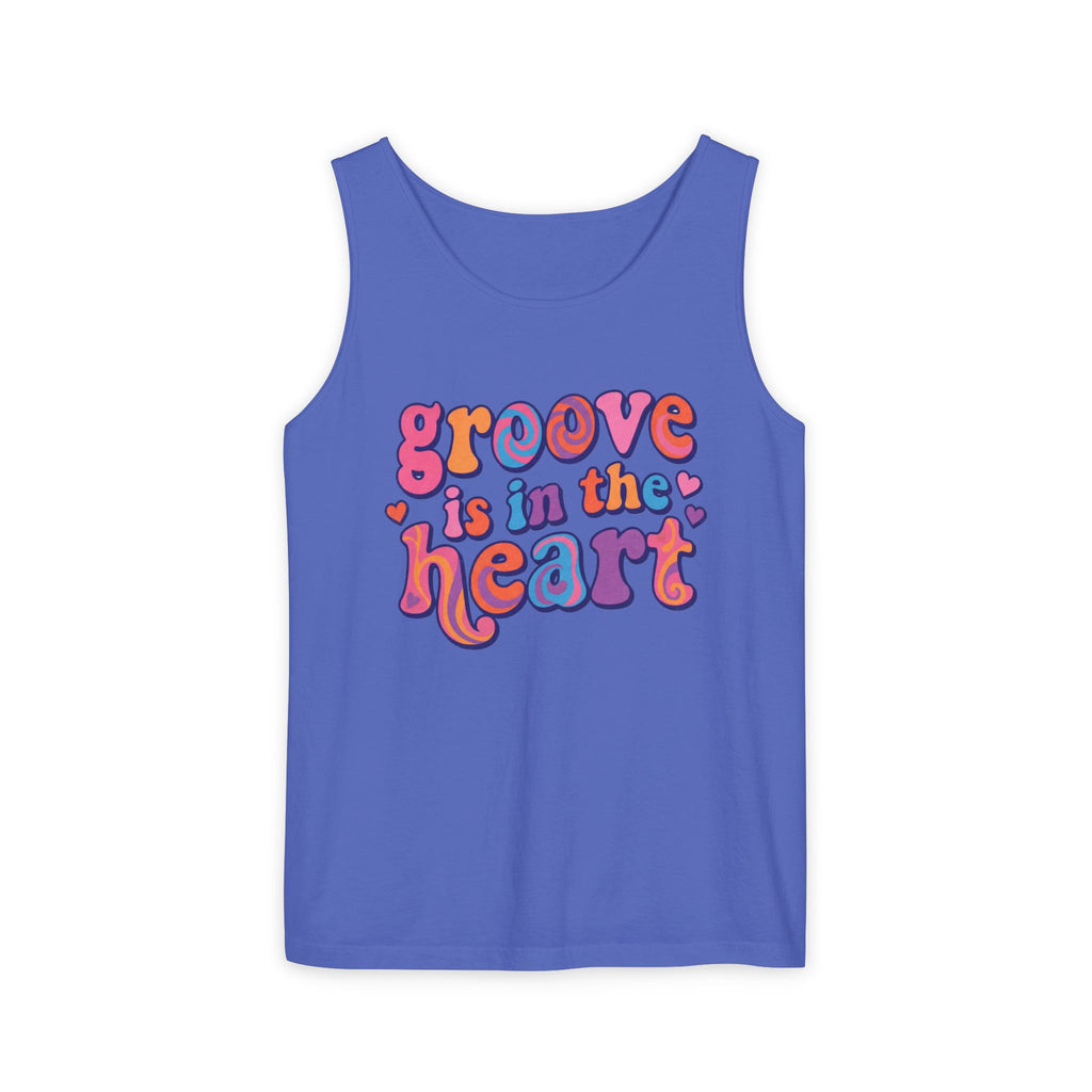 Retro "Groove Is in the Heart" Graphic Tank Top