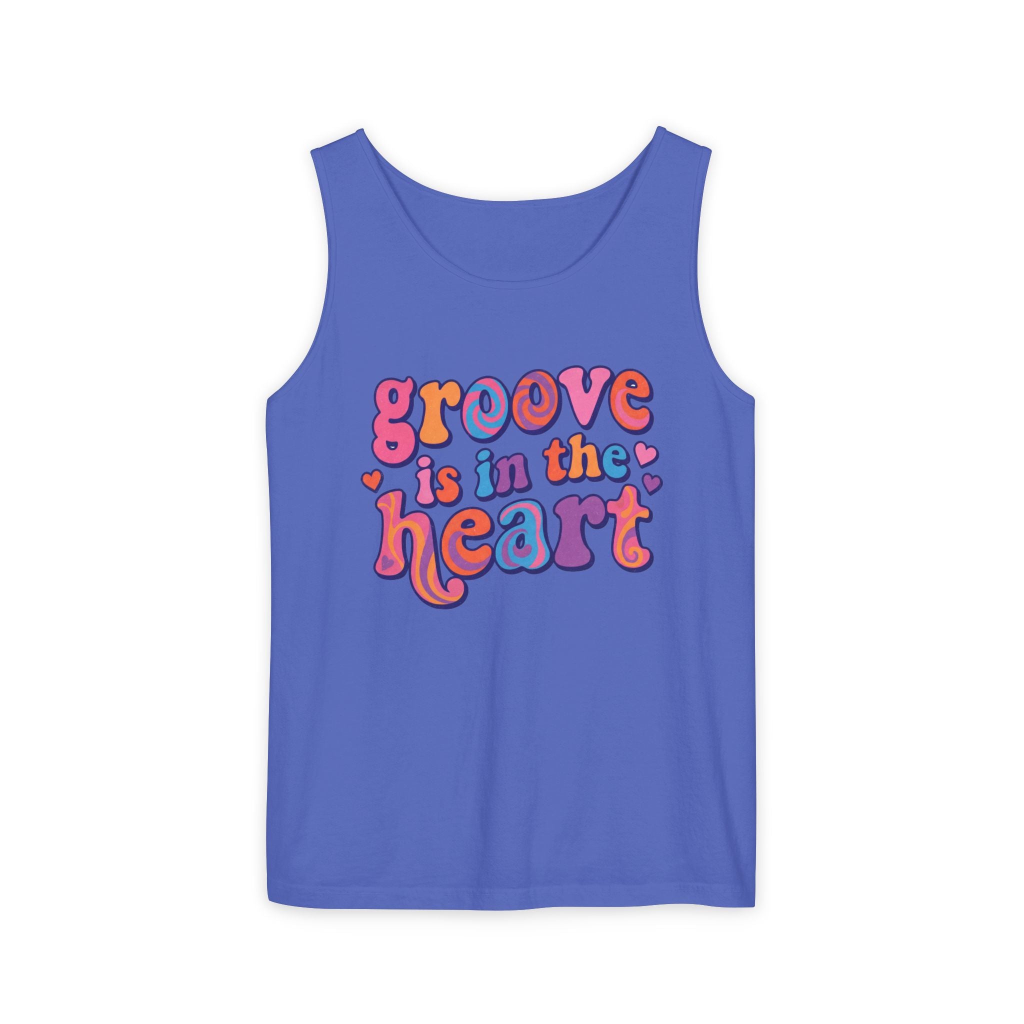 Retro "Groove Is in the Heart" Graphic Tank Top