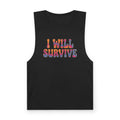 I Will Survive Graphic Tank — Retro Psychedelic Motivational Tank Top