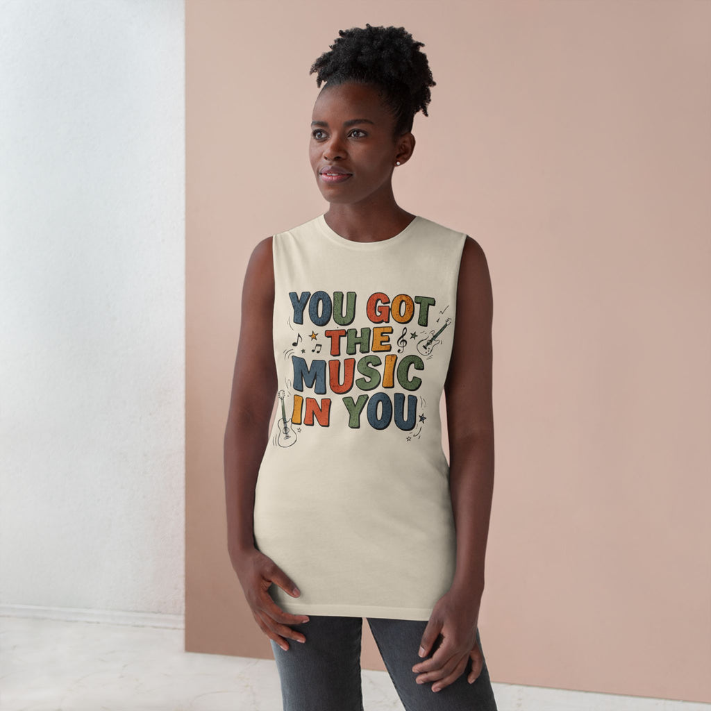 Music Tank Top — "You Got the Music in You" Graphic Workout Tee