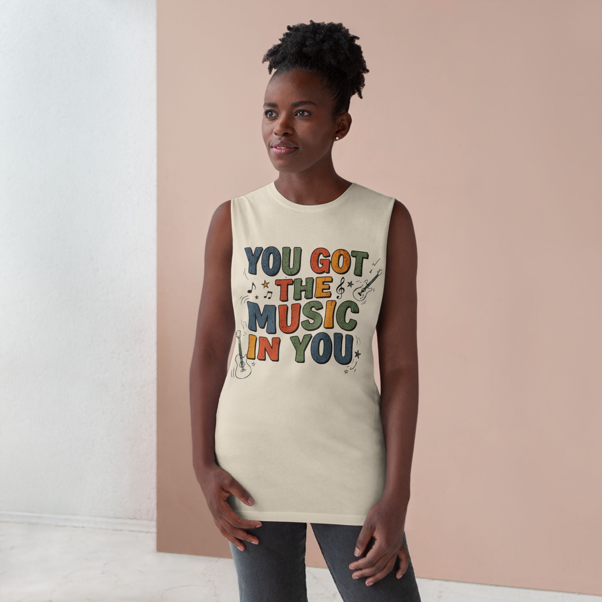 Music Tank Top — "You Got the Music in You" Graphic Workout Tee