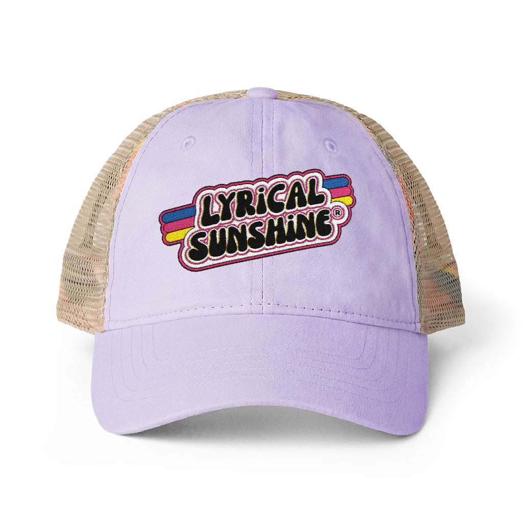 Lavender Women's Washed Mesh-Back Cap