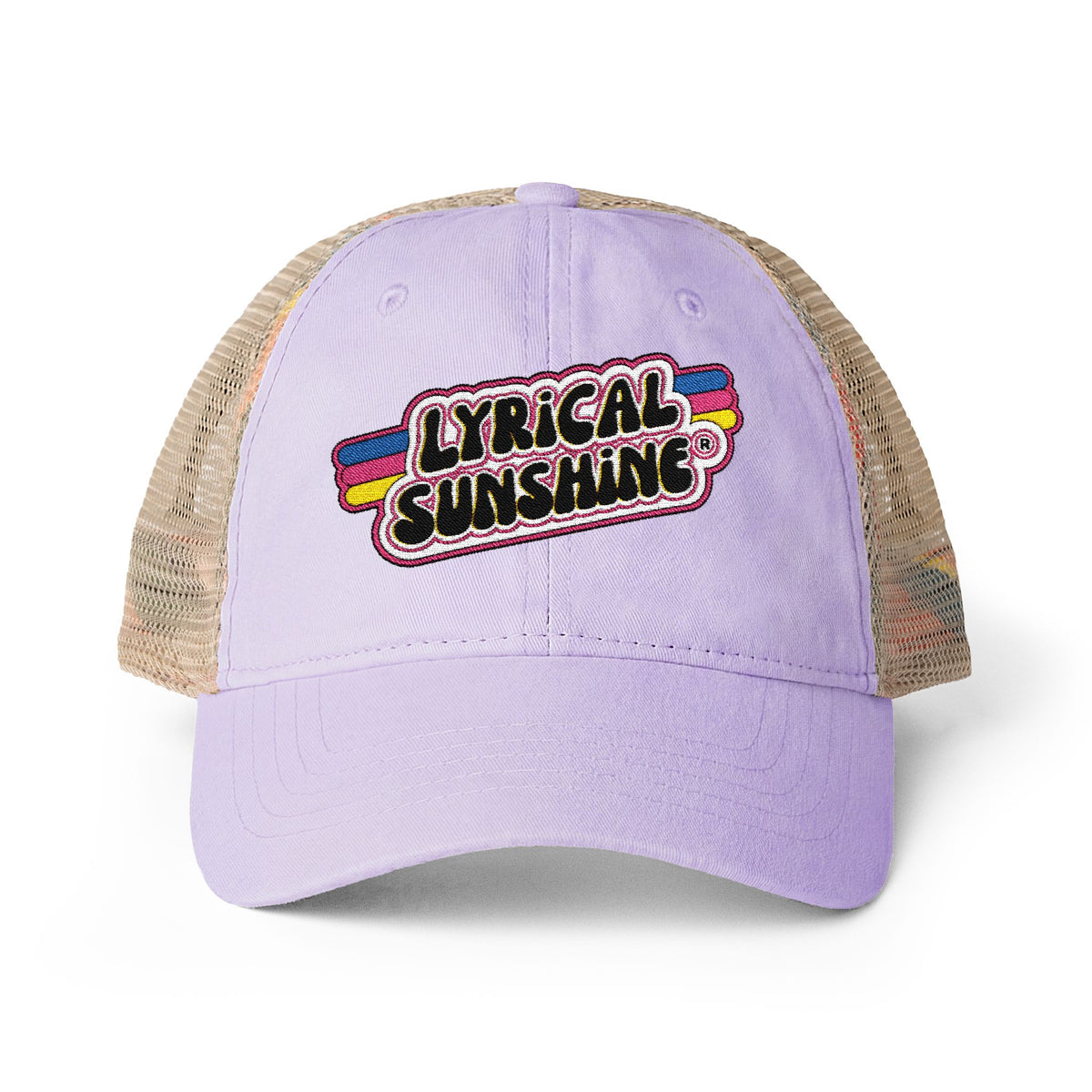 Lavender Women's Washed Mesh-Back Cap