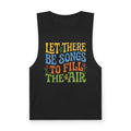 Barnard Tank — "Let There Be Songs to Fill the Air" Retro Floral Music Tank Top