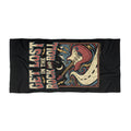 Get Lost in the Rock and Roll Beach Towel — Vintage Electric Guitar Design